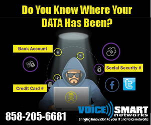 An Ad graphic that says 'Do you Know Where Your DATA Has Been?' showing a phone number and i-NETT's old Voice Smart Networks Logo